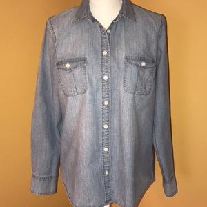 J.Crew denim button down.